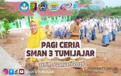 Kegiatan Pagi Ceria Semester Genap Tahun Ajaran 2025/2026 di SMA Negeri 3 Tumijajar